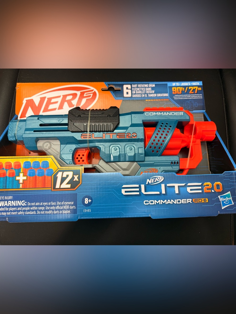 Nerf Elite 2.0 Commander Blaster - Blue and Orange